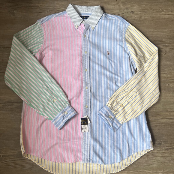 Ralph Lauren Other - NWT Mens Ralph Lauren Multi Color Striped Button Down Oxford Shirt Sz XL
